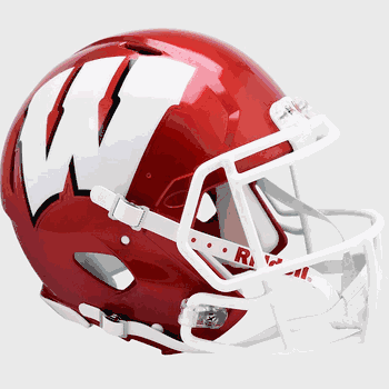 Wisconsin Badgers  Authentic Speed Full Size Football Helmet FLASH
