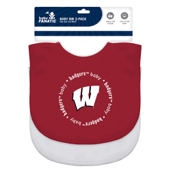 Wisconsin Badgers Baby Bibs 2-Pack