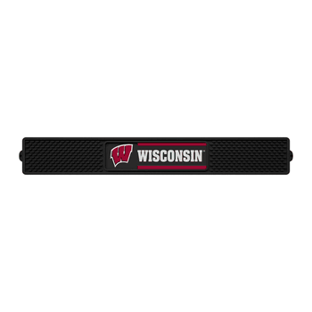 Wisconsin Badgers Bar Drink Mat - 3.25in. x 24in.