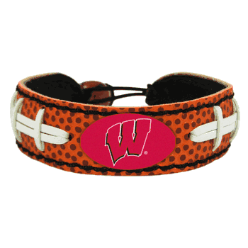 Wisconsin Badgers Bracelet Classic Football CO