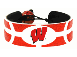 Wisconsin Badgers Bracelet Team Color Basketball CO