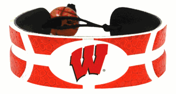 Wisconsin Badgers Bracelet Team Color Basketball CO