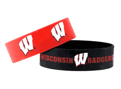 Wisconsin Badgers Bracelets 2 Pack Wide