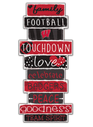 Wisconsin Badgers Celebrations Stack 24" Sign