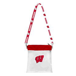 Wisconsin Badgers Clear Pattern Strap Bag