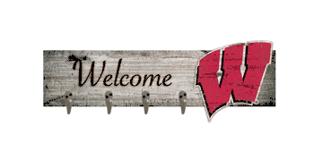 Wisconsin Badgers Coat Hanger 6x24