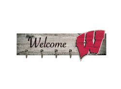 Wisconsin Badgers Coat Hanger 6x24