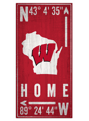 Wisconsin Badgers Coordinate 6x12 Sign