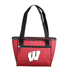 Wisconsin Badgers Crosshatch 16 Can Cooler Tote