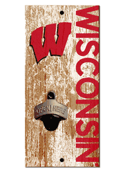 Wisconsin Badgers Distressed Bottle Opener
