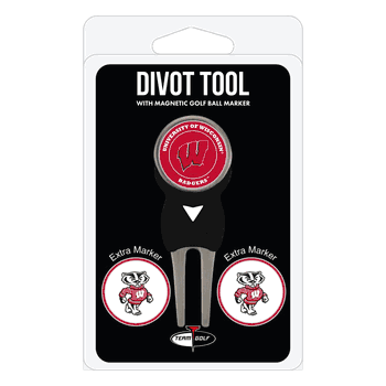 Wisconsin Badgers Divot Tool Pack - Signature tool w/ 3 markers
