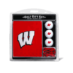 Wisconsin Badgers Embroidered Towel Golf Gift Set