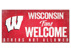 Wisconsin Badgers Fans Welcome Sign