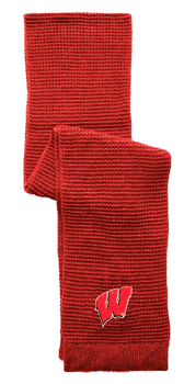 Wisconsin Badgers Full Color Waffle Scarf