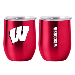 Wisconsin Badgers Gameday Stainless 16oz Curved Bev