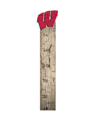 Wisconsin Badgers Growth Chart Sign 6x36
