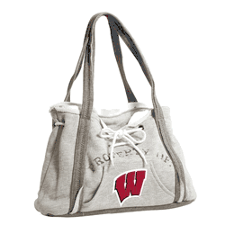 Wisconsin Badgers Hoodie Purse Grey