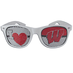 Wisconsin Badgers I Heart Game Day Shades