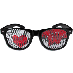 Wisconsin Badgers I Heart Game Day Shades