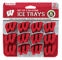 Wisconsin Badgers Ice Trays 2-Pack