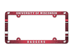 Wisconsin Badgers License Plate Frame - Full Color
