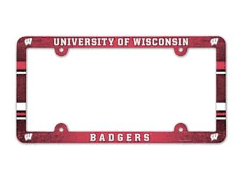 Wisconsin Badgers License Plate Frame - Full Color
