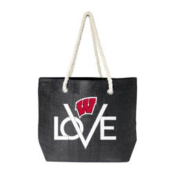 Wisconsin Badgers Love Tote