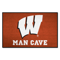 Wisconsin Badgers Man Cave Starter Mat Accent Rug - 19in. x 30in.