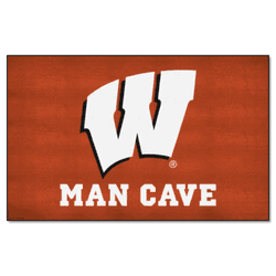 Wisconsin Badgers Man Cave Ulti-Mat Rug - 5ft. x 8ft.