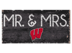 Wisconsin Badgers Mr & Mrs Sign