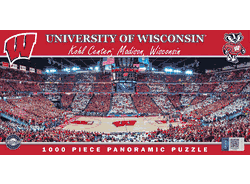 Wisconsin Badgers NCAA 1000pc Basketball Panoramic Puzzle