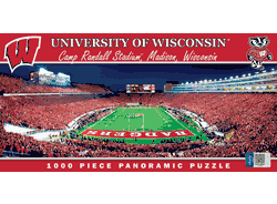 Wisconsin Badgers NCAA 1000pc Panoramic Puzzle - End Zone