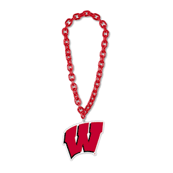 Wisconsin Badgers Necklace Big Fan Chain