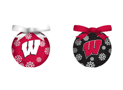 Wisconsin Badgers Ornament LED Box Set