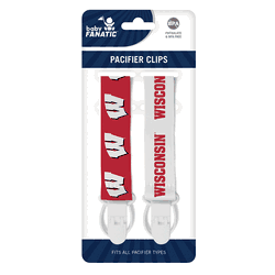 Wisconsin Badgers Pacifier Clips