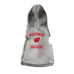 Wisconsin Badgers Pet Hooded Crewneck Type XS