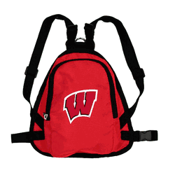 Wisconsin Badgers Pet Mini Backpack LRED M