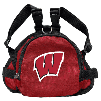 Wisconsin Badgers Pet Mini Backpack LRED S