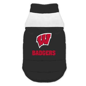 Wisconsin Badgers Pet Parka Puff Vest XL
