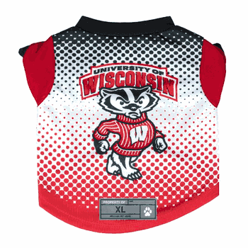 Wisconsin Badgers Pet Performance Tee Shirt Xtra Large