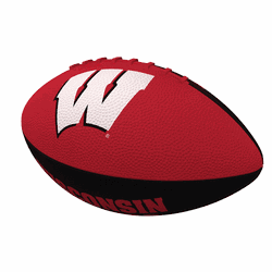 Wisconsin Badgers Pinwheel Logo Junior Size Rubber Football