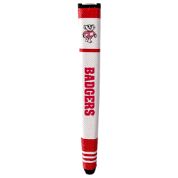 Wisconsin Badgers Putter Grip (White with colored stripes)