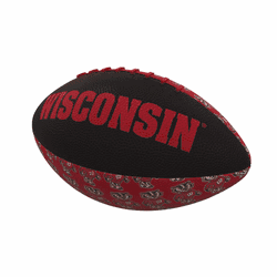 Wisconsin Badgers Repeating Mini-Size Rubber Football