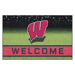 Wisconsin Badgers Rubber Door Mat - 18in. x 30in.