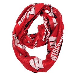 Wisconsin Badgers Sheer Infinity Scarf