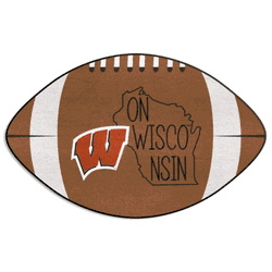 Wisconsin Badgers Southern Style Football Rug - 20.5in. x 32.5in.