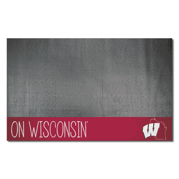 Wisconsin Badgers Southern Style Vinyl Grill Mat - 26in. x 42in.