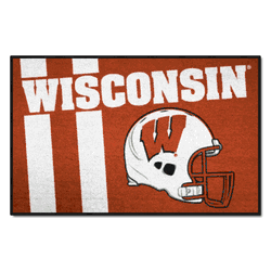 Wisconsin Badgers Starter Mat Accent Rug - 19in. x 30in., Unifrom Design