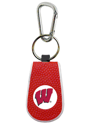 Wisconsin Badgers Team Color Basketball Keychain