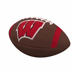Wisconsin Badgers Team Stripe Official-Size Composite Football